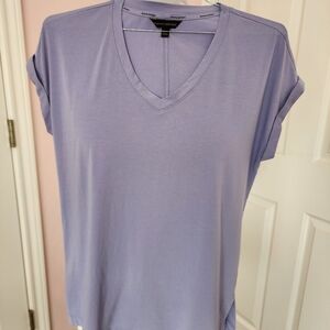 Women's Lavender V-Neck Top